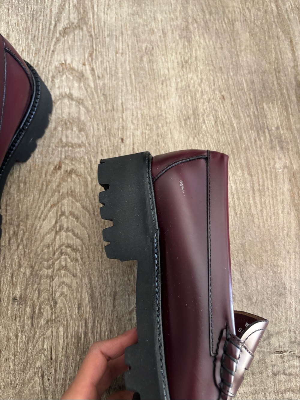 G.H. Bass & Co. Women’s Penny Loafers — Burgundy - Picture 4 of 7
